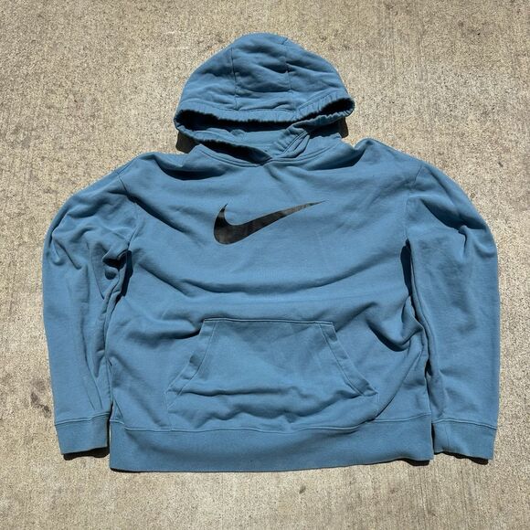 Nike Men's Pullover Blue Hoodie Size Medium - Picture 1 of 5